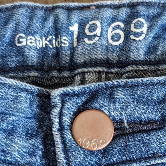 Gapkids 1969 Jeans Girls  Embroidered Straight Leg Size 12 Blue - Picture 13 of 16